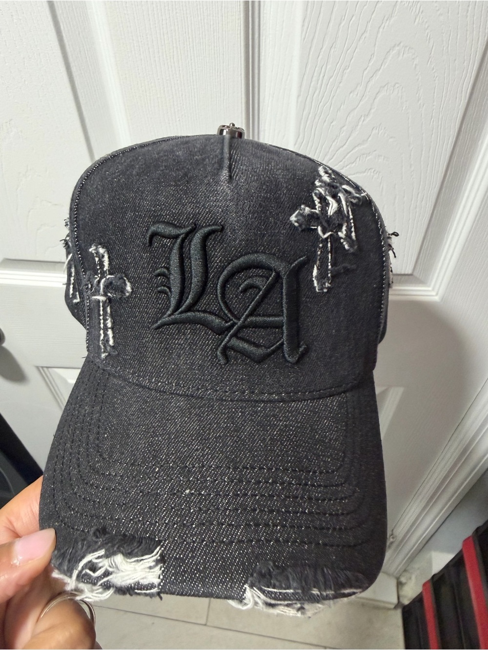 Los Morros Black Embroidered Baseball Hat